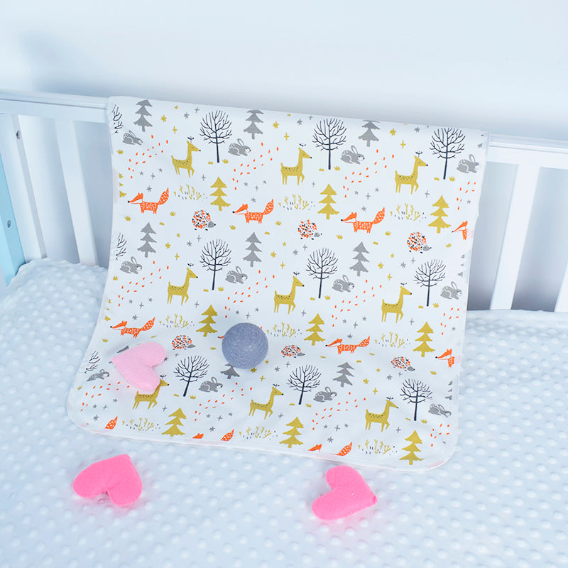 Non-Wrinkle Large Bamboo 4 Layers Waterproof Toilet Training Sleeping Mat Diaper Changing Mat 150x100cm - AgapeStar