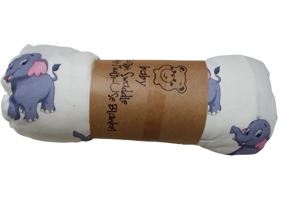 2 Layer Muslin Bamboo Organic Cotton Swaddle Blanket - AgapeStar