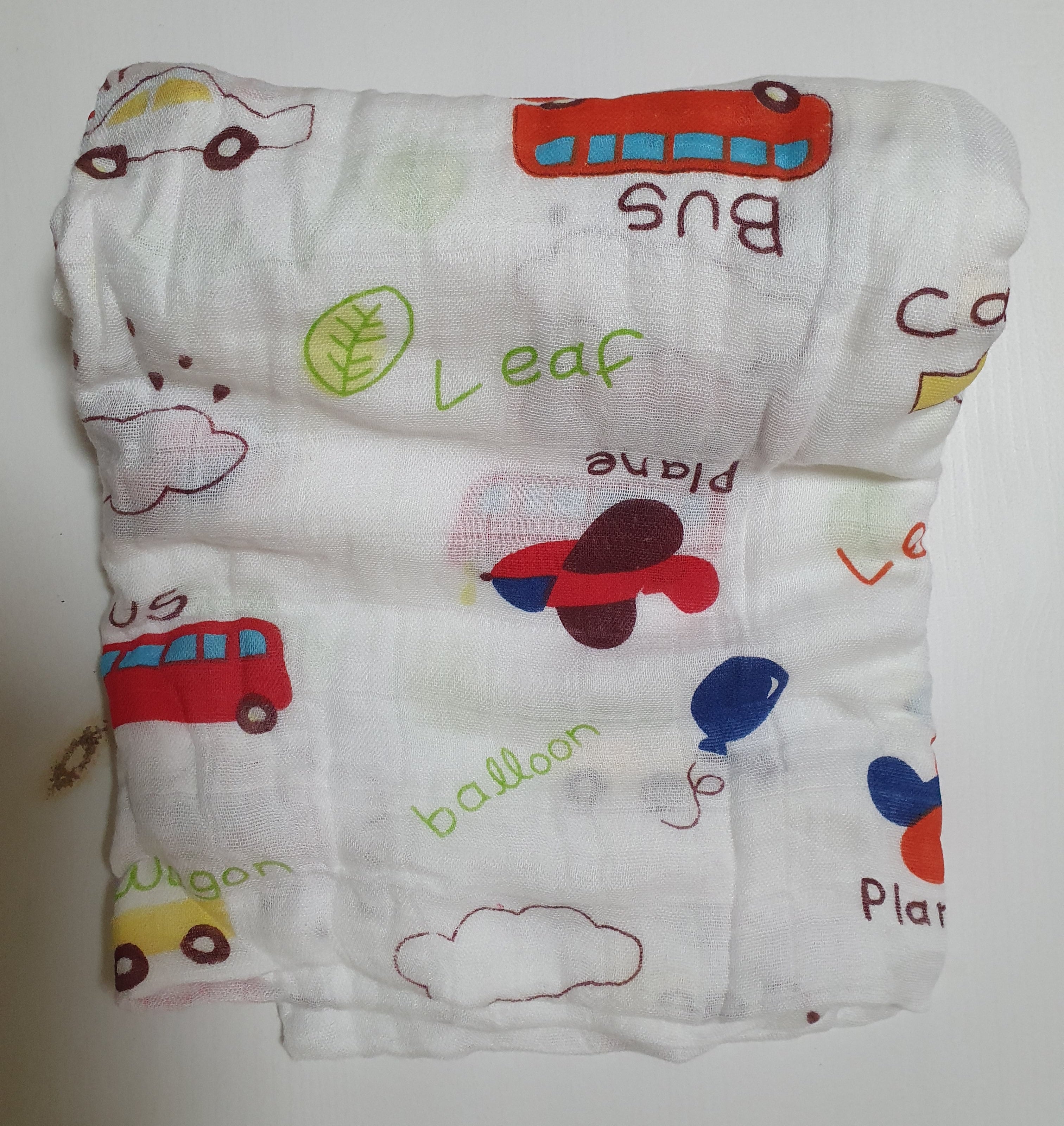 2 Layer Muslin Bamboo Organic Cotton Swaddle Blanket - AgapeStar