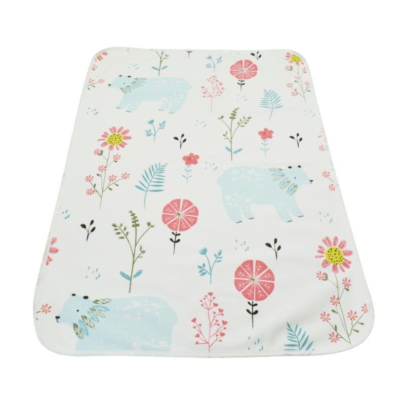 Non-Wrinkle Large Bamboo 4 Layers Waterproof Toilet Training Sleeping Mat Diaper Changing Mat 150x100cm - AgapeStar