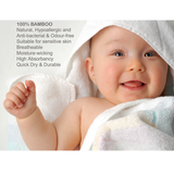 Premium Ultra Soft Bamboo Baby Hooded Towel