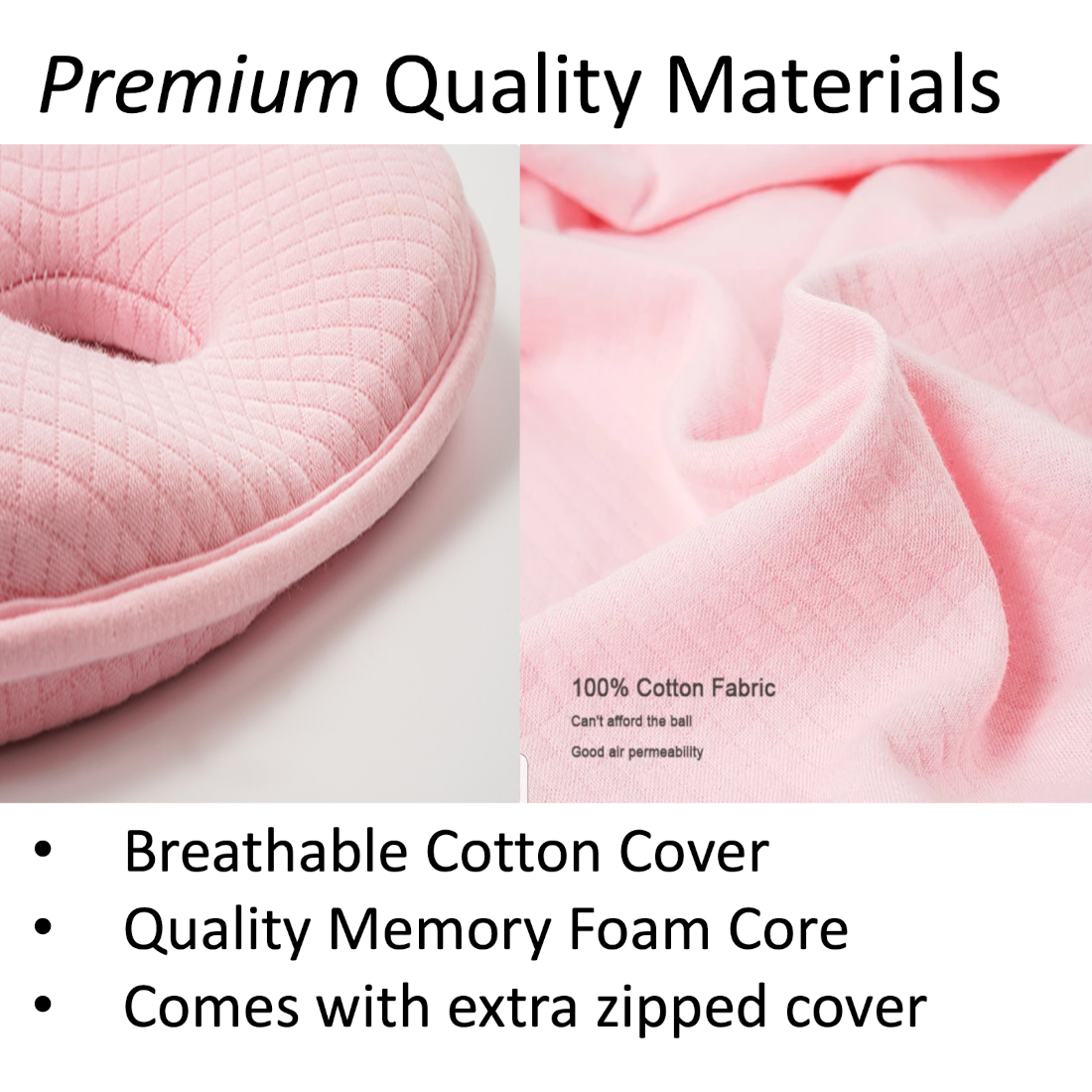 AgapeStar Baby Memory Foam Pillow Flat Head Prevention Gift Set (1 Pillow + 1 Removable Cotton cover) - AgapeStar