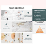 2 Layer Muslin Bamboo Organic Cotton Swaddle Blanket - AgapeStar