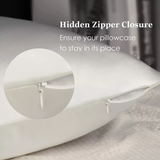 PURE MULBERRY SILK PILLOWCASE HIDDEN ZIPPER STYLE, 51X76CM