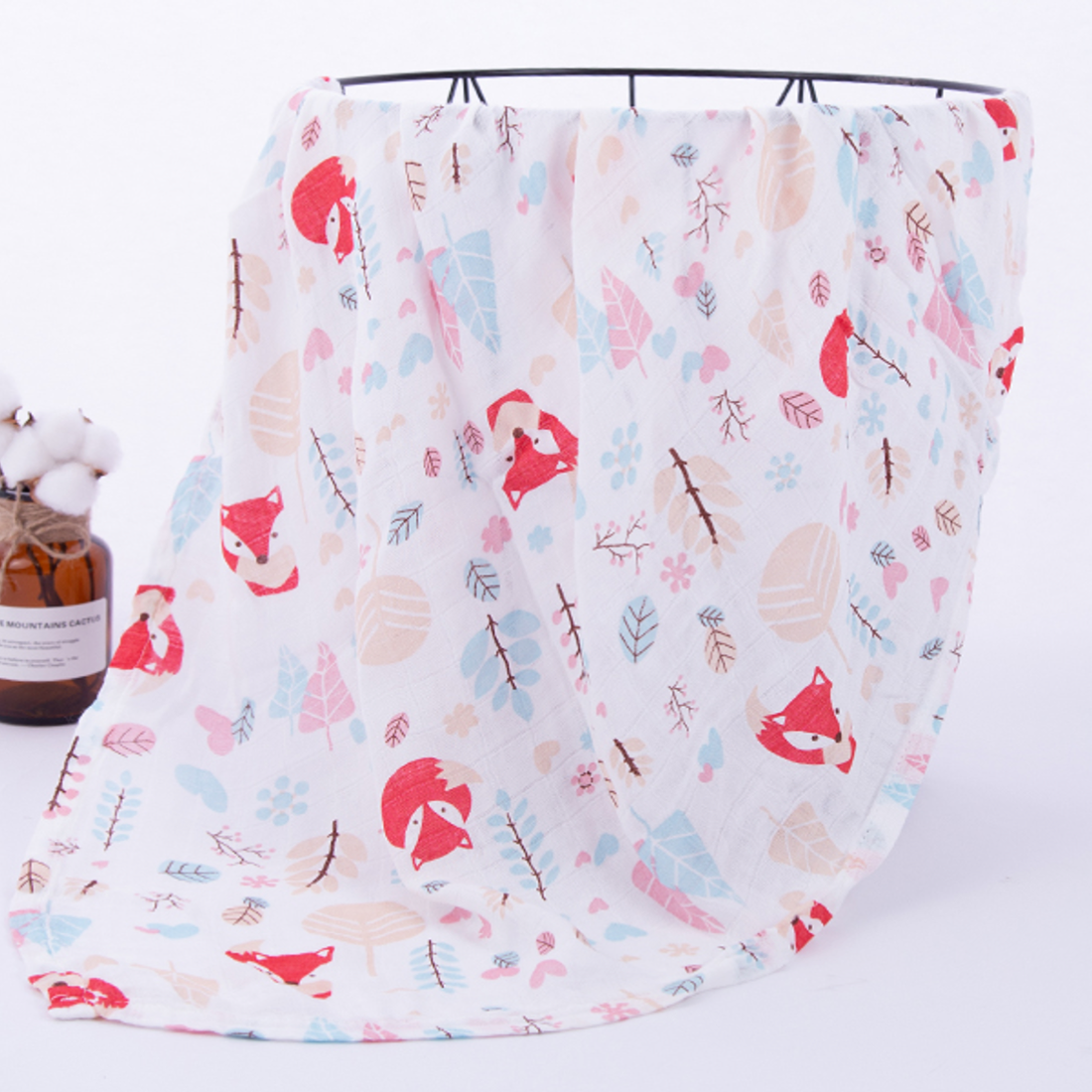 Ultrasoft Organic Bamboo Cotton Muslin Swaddle Blanket