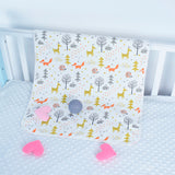 Non-Wrinkle Large Bamboo 4 Layers Waterproof Toilet Training Sleeping Mat Diaper Changing Mat 150x100cm - AgapeStar
