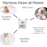 Premium Ultra Soft Bamboo Baby Hooded Towel