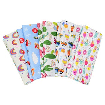 Large Splat Mat With Cute Rabbits Pattern, Non Slip